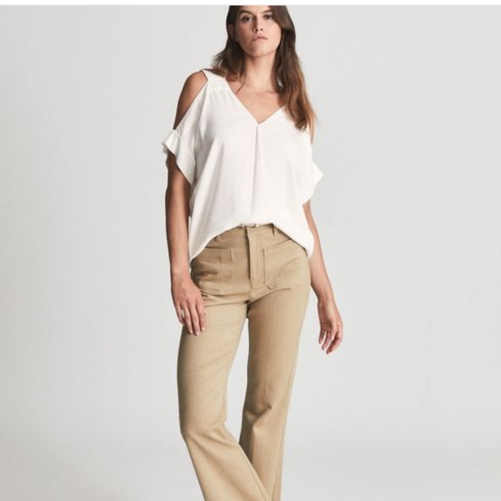 REISS Dakota Cold Shoukder Top - Picture 4 of 12